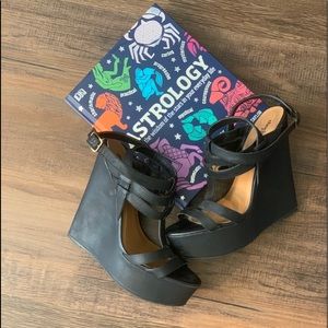 Charlotte Russe Black Wedges